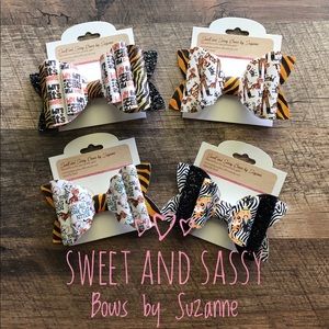 Tiger King inspired hair bow choice of one